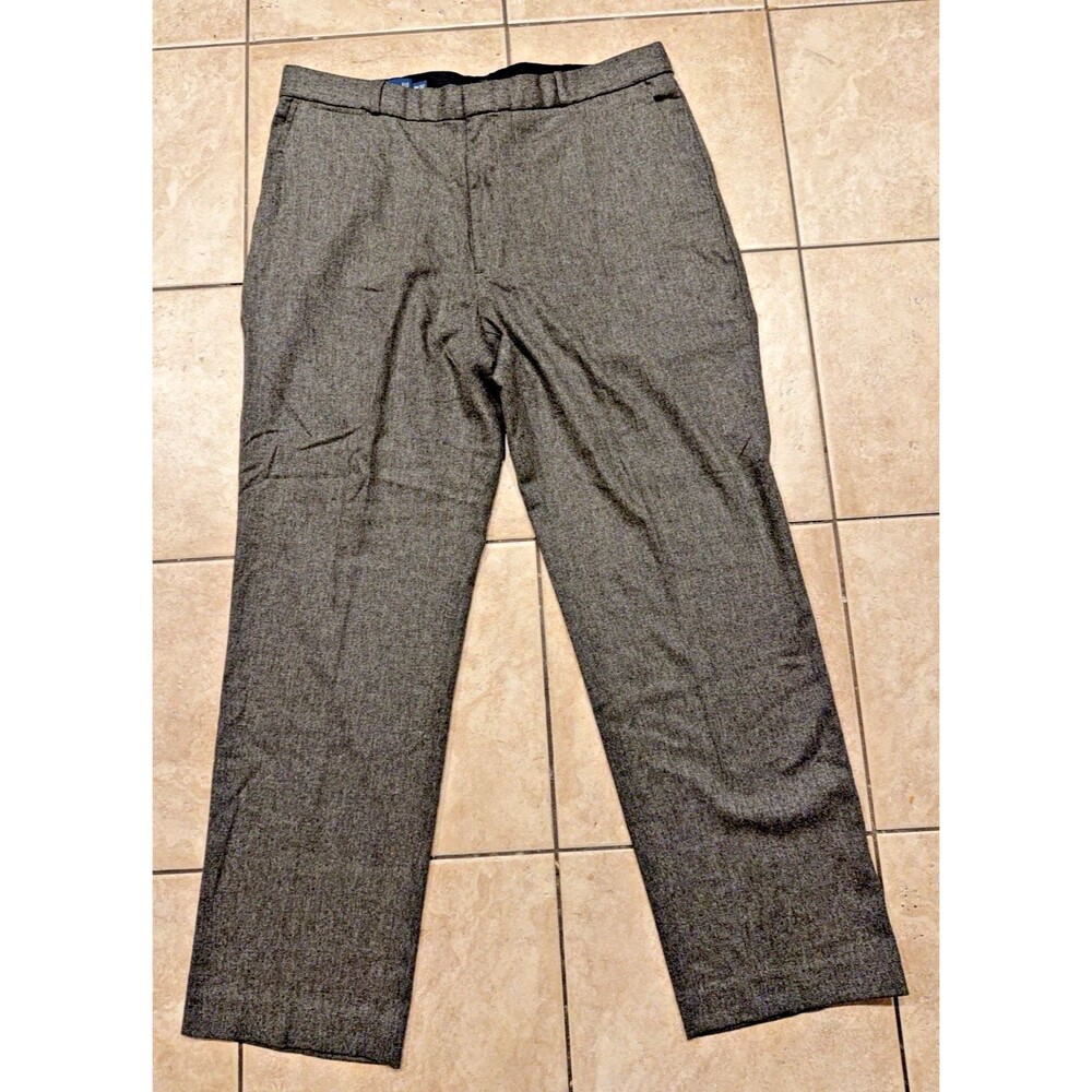 Vintage Polo Ralph Lauren Pants 38x32 Charcoal Gray Heavy Wool Blend Trousers